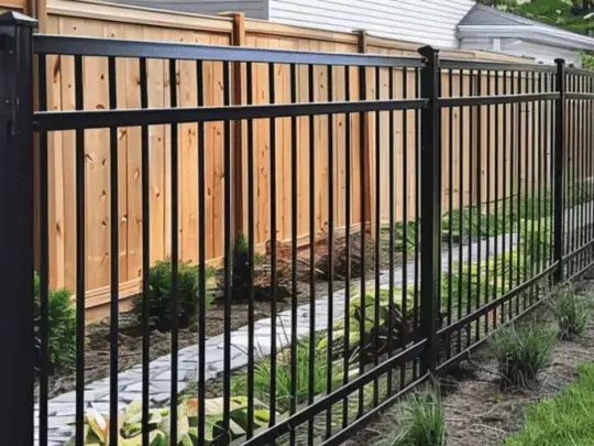 Black Aluminium Fence in Bayside